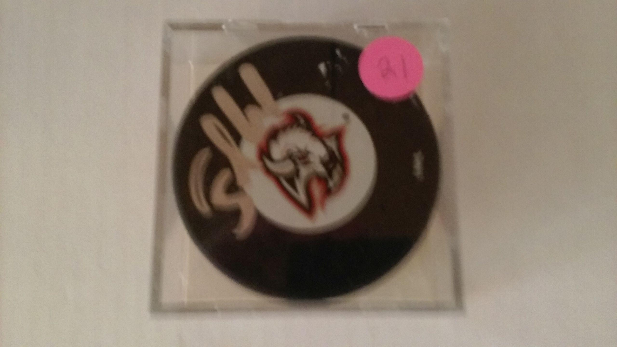 MIROSLAV SATAN SIGNED PUCK TOPPS COA