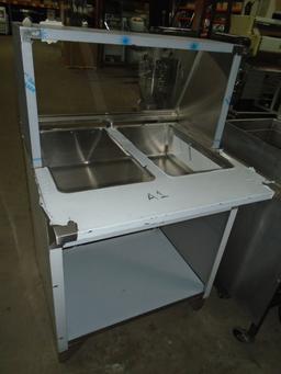Hot steam table
