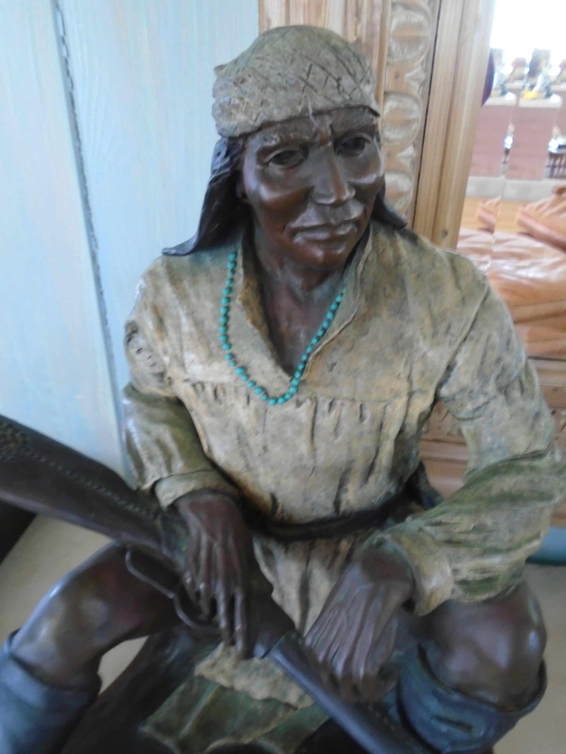 Seated Indian Bronze Sculpture