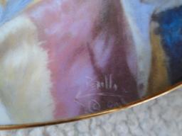 Set of 4 Artaffects Porcelain plates by Gregory Perillo.