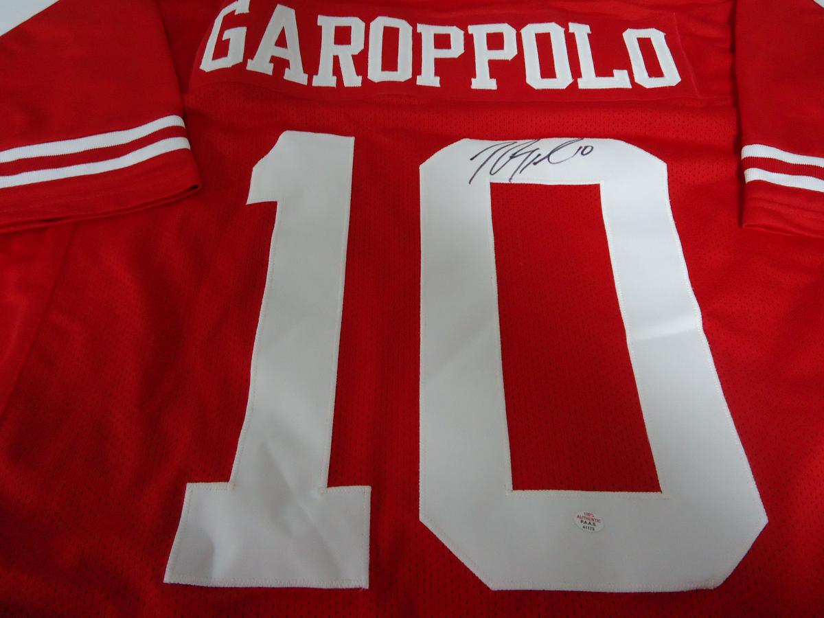 Jimmy Garoppolo San Francisco 49ers Signed autographed red football jersey Certified COA 173