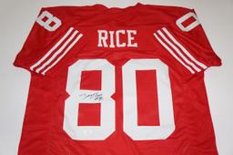 Jerry Rice San Francisco 49ers signed Football Jersey.