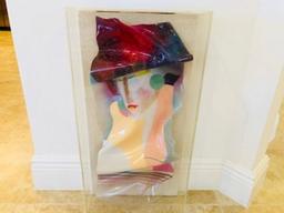 Pastel Acrylic in Lucite Display Box