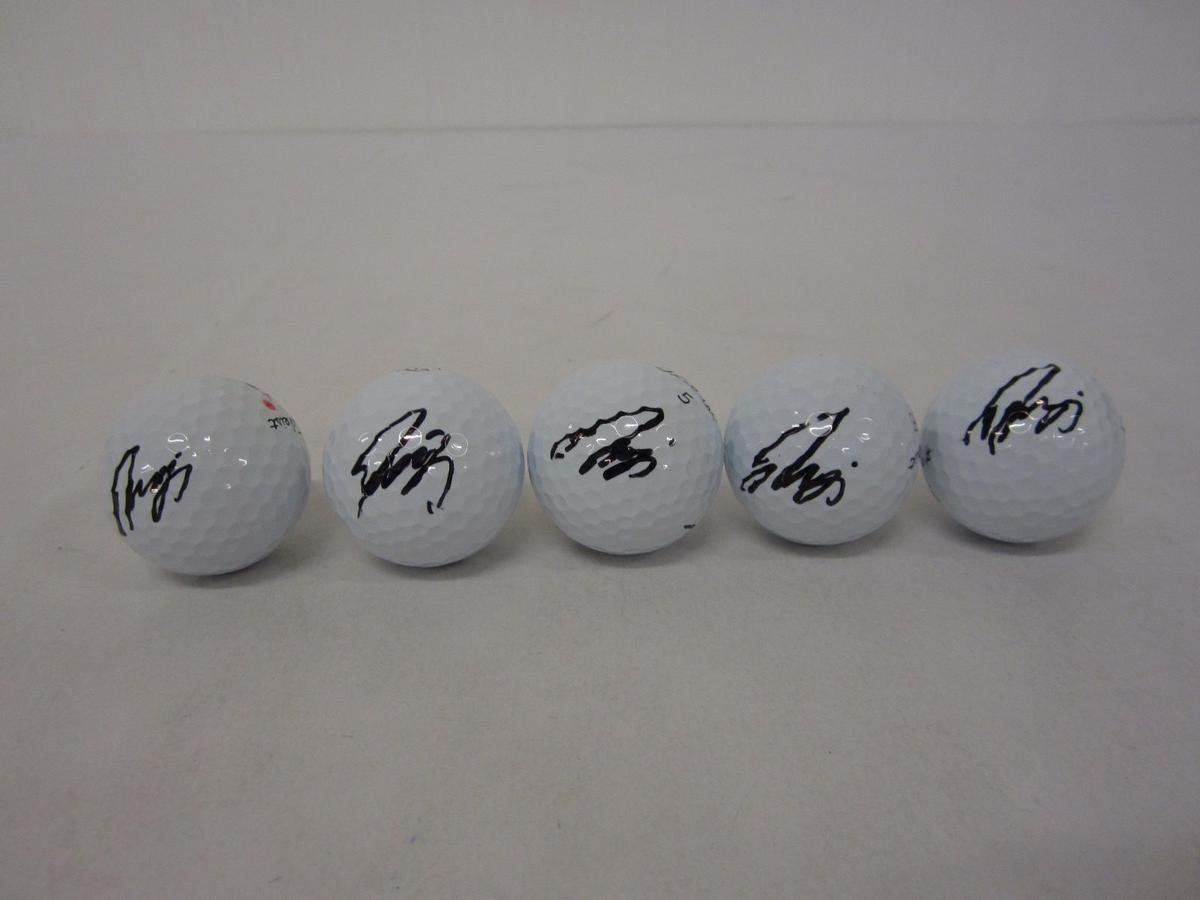 Lot of 4 x Ryo Ishikawa PGA Signed Autographed Titleist Golf Balls Certified CoA CAS