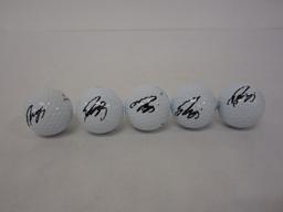 Lot of 4 x Ryo Ishikawa PGA Signed Autographed Titleist Golf Balls Certified CoA CAS