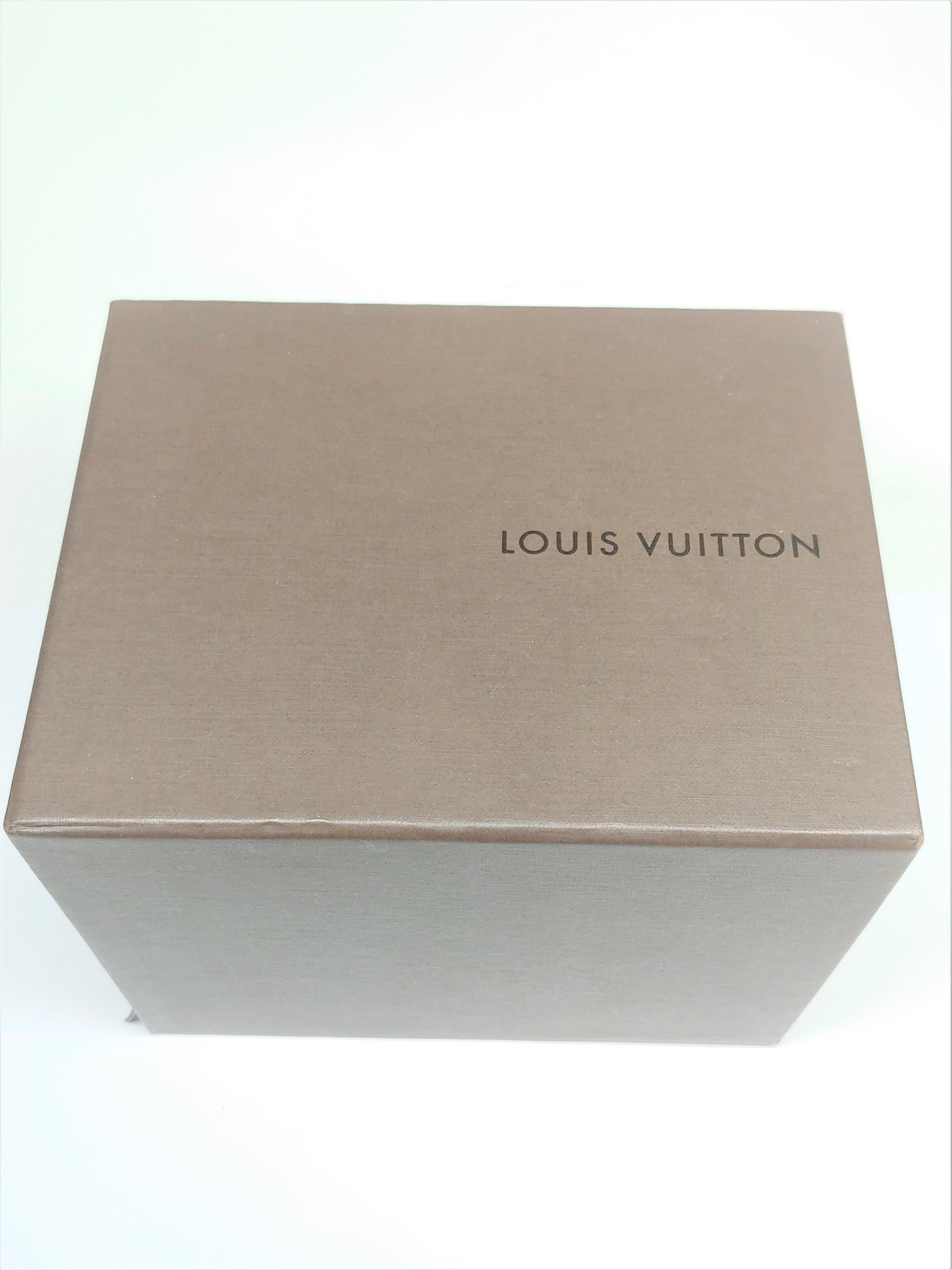 Designer Louis Vuitton Automatic St. Steel Q113m Watch with Box Retail $4599.