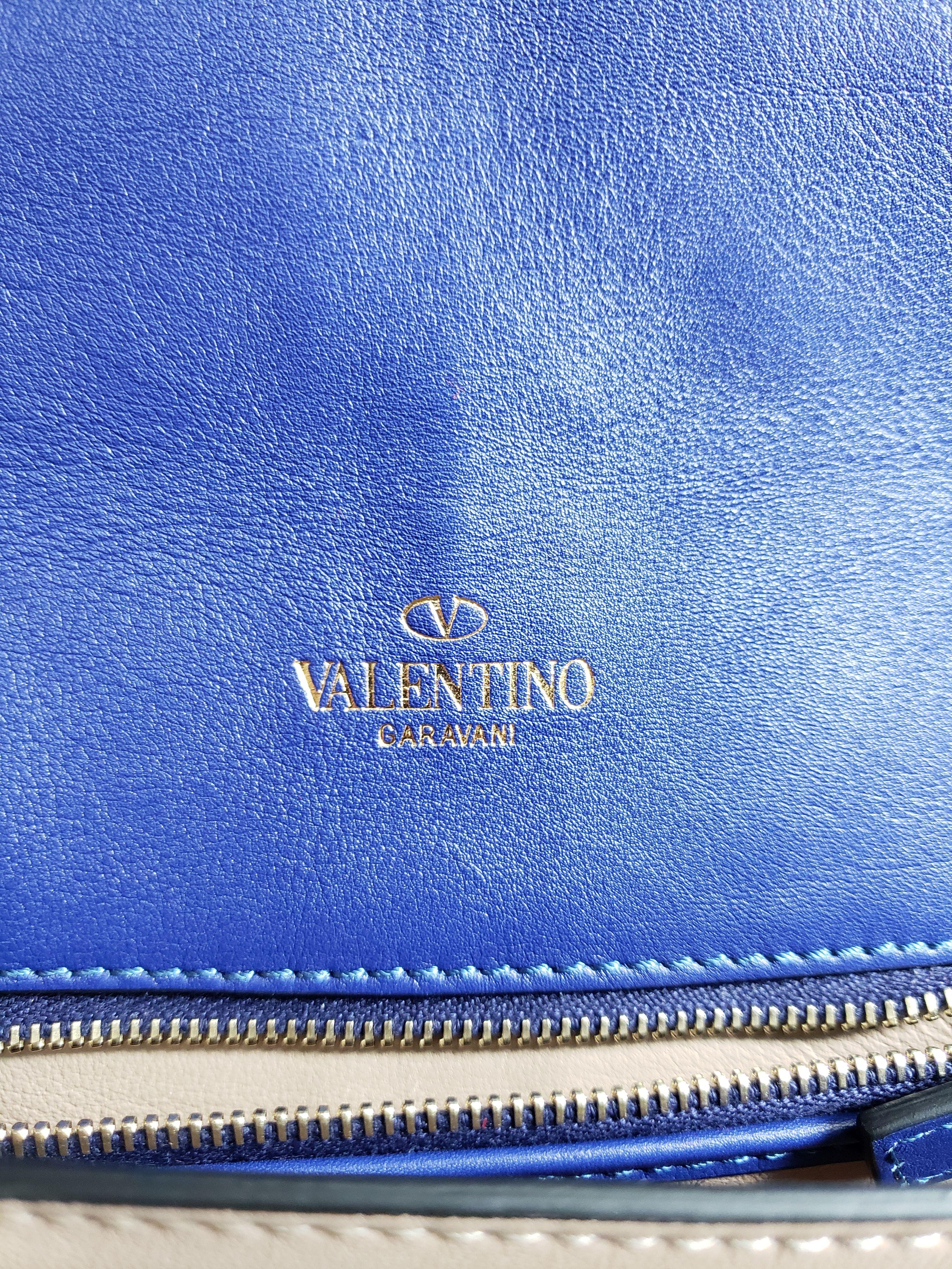 Authentic Valentino Garavani Navy Blue Purse Retail Price $1995. Dustbag