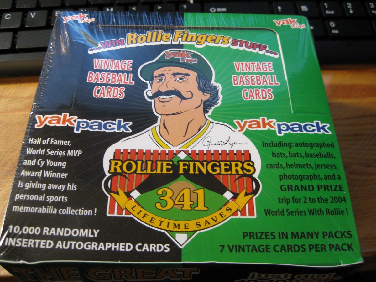 ROLLIE FINGERS SEALED VINTAGE BASEBALL WAX BOX