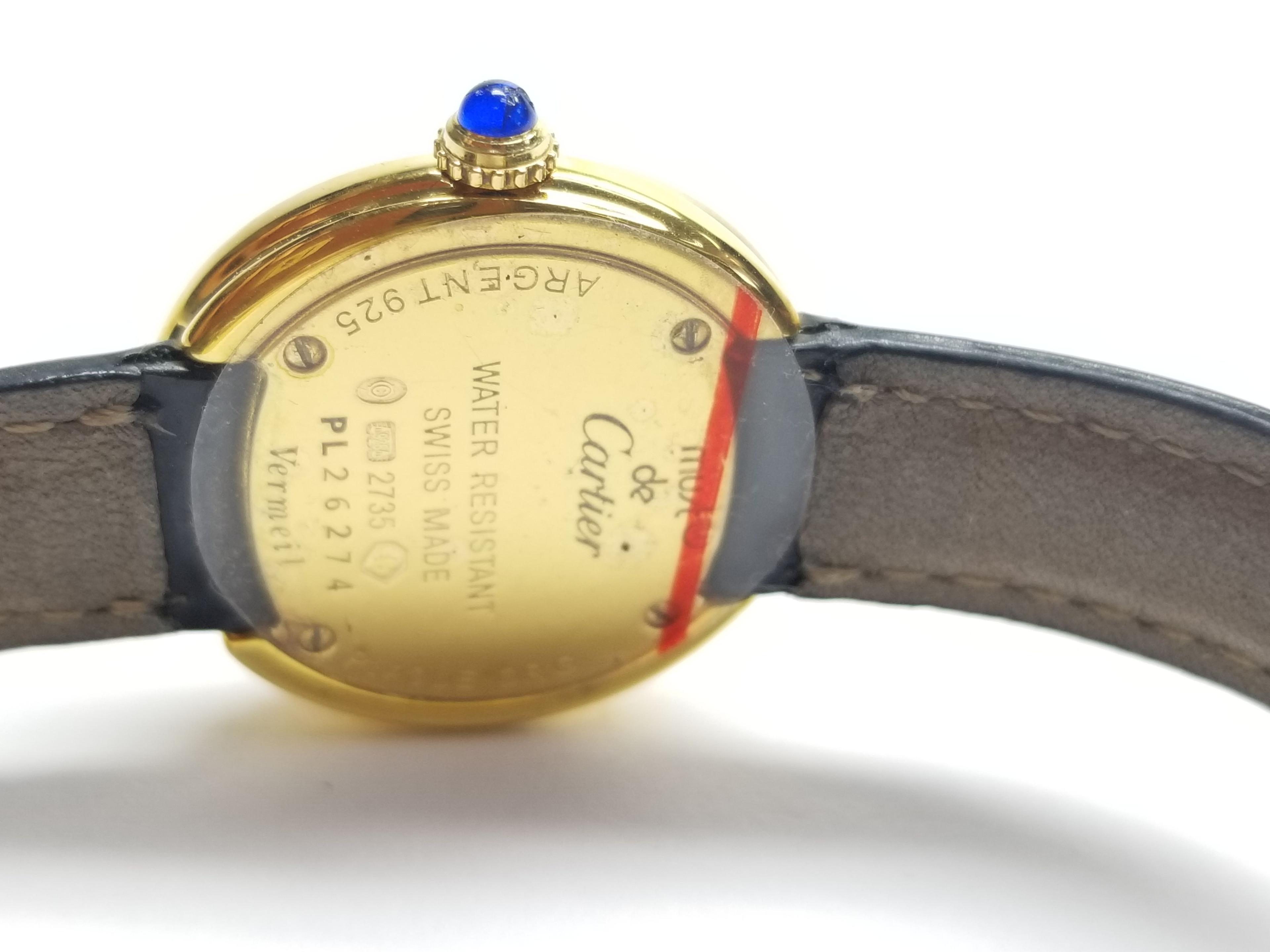 Designer Womens Cartier Gold Quartz  Deployment Buckle Watch