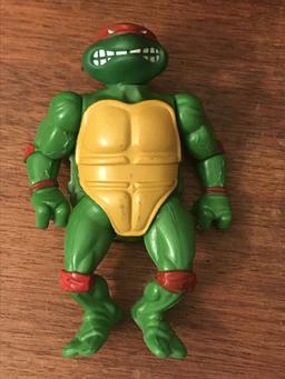 1988 Teenage Mutant Ninja Turtle Raphael soft head