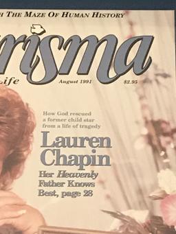 Charisma christian magazine cover framed featuring Lauren Chapin