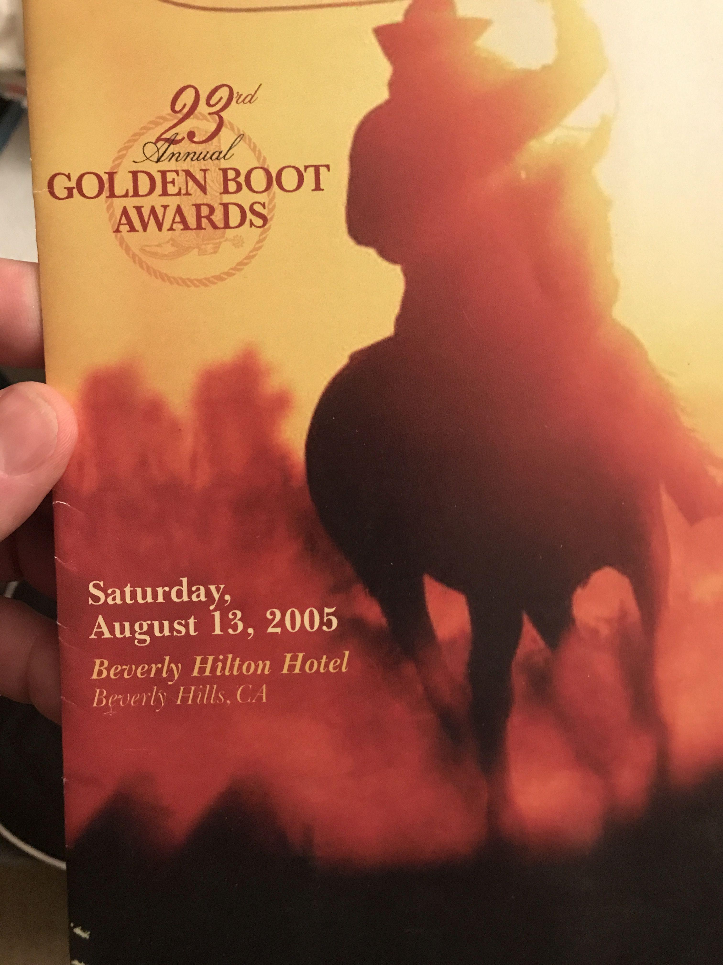 Original Programme Booklet for the 23rd Golden Boots Awards 2005 plus autographed memorabilia