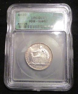 1930 Uganda 25 cents - Graded MS63 by ICG