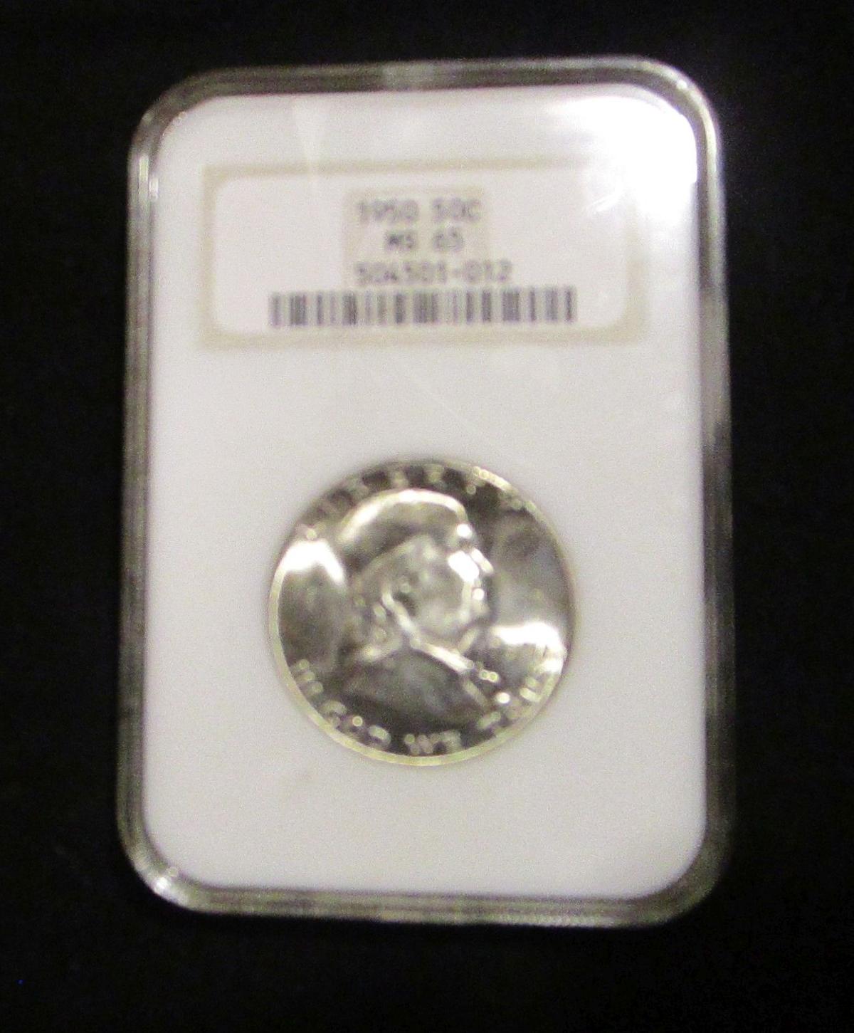 1950 Franklin Half Dollar - Graded MS65 by NGC