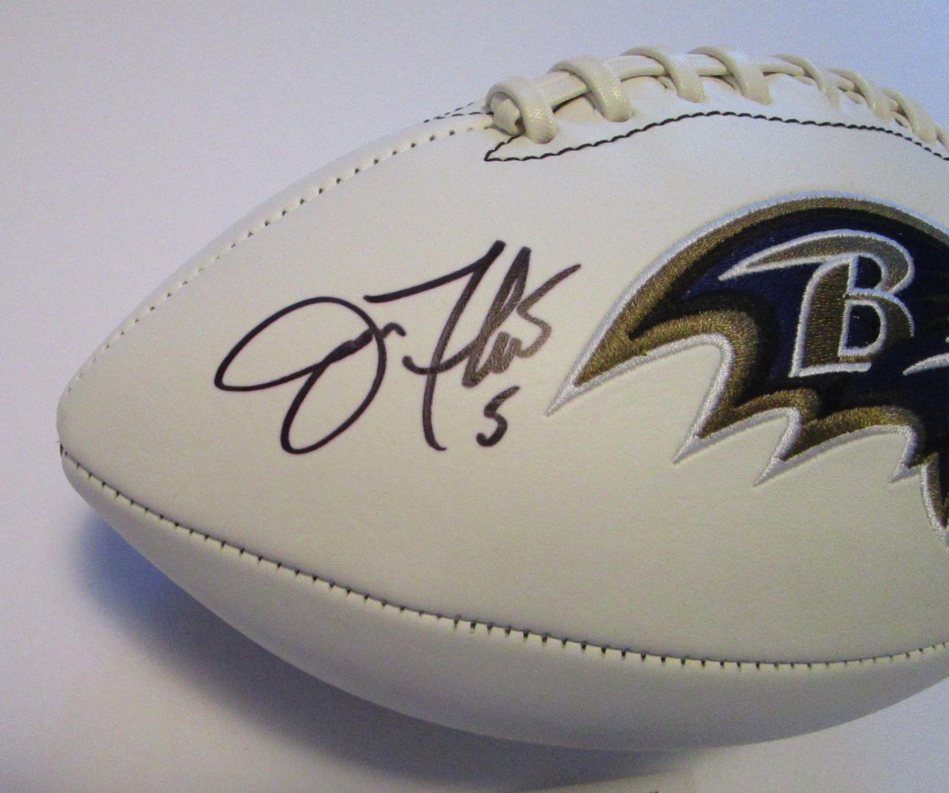 Joe Flacco, Super Bowl MVP, Baltimore Ravens, Autographed Football w COA