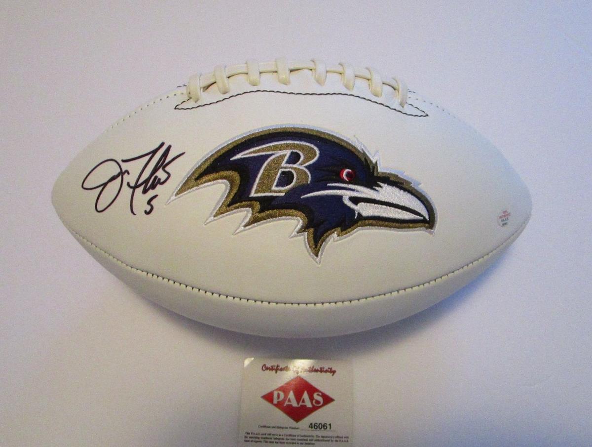 Joe Flacco, Super Bowl MVP, Baltimore Ravens, Autographed Football w COA