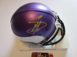 Stefon Diggs, Minnesota Vikings Star, Autographed Mini Helmet w COA