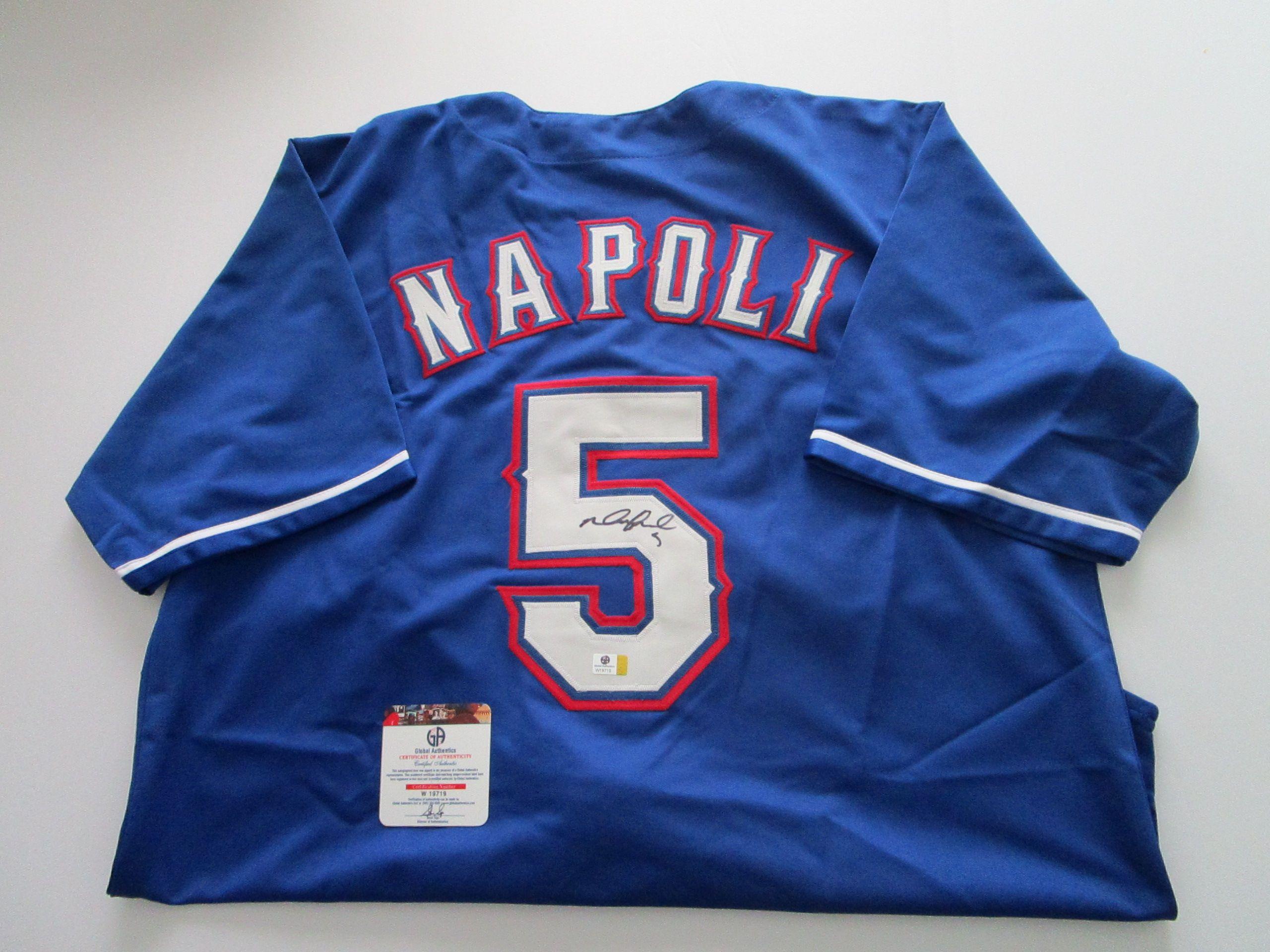 Mike Napoli, Texas Rangers Catcher, World Series Champion, Autographed Jersey w COA
