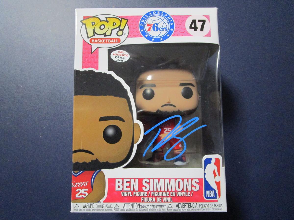 Ben Simmons of the Philadelphia 76ers signed autographed Funko Pop Vinyl PAAS COA 636
