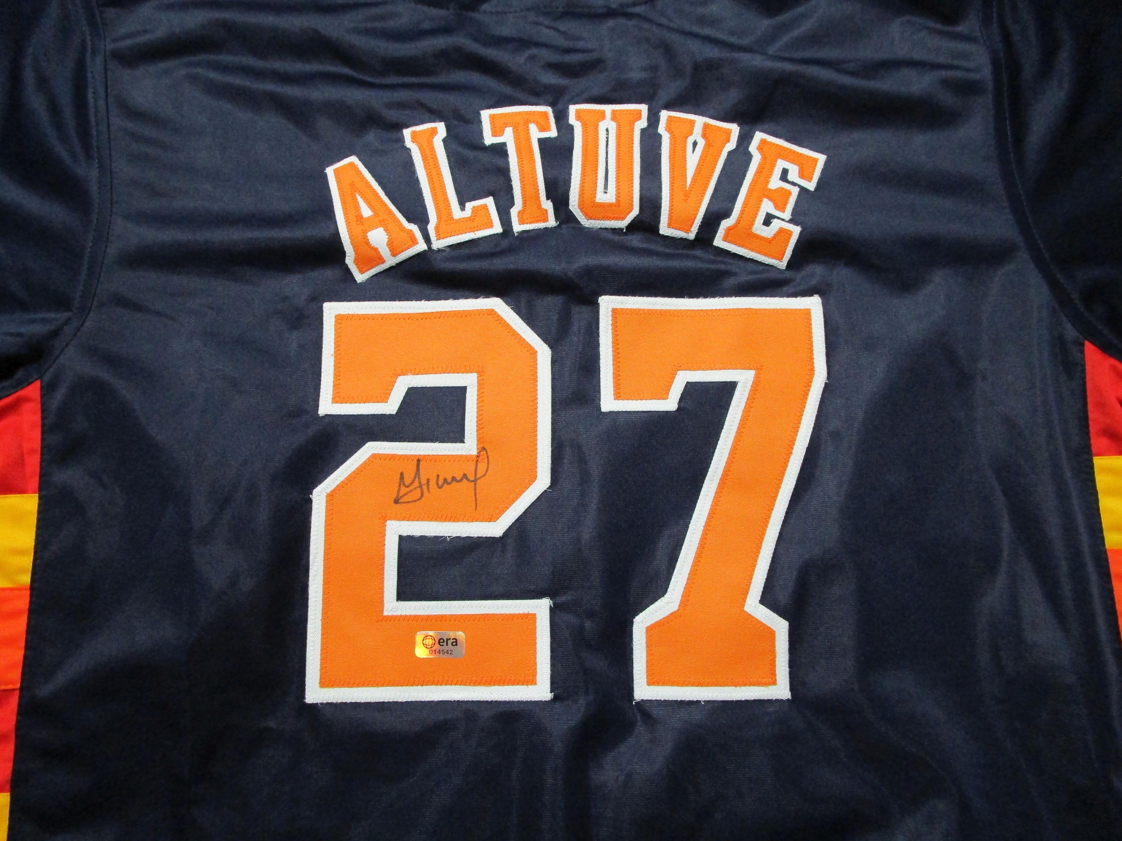 Jose Altuve of the Houston Astros signed autographed baseball jersey ERA COA 542