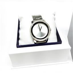 MOVADO Bold St. Steel Diamond Bezel St. Steel Watch with Box