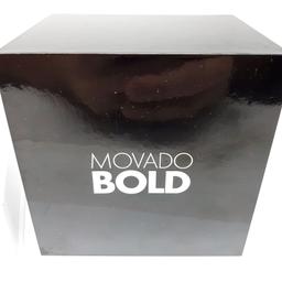 MOVADO Bold St. Steel Diamond Bezel St. Steel Watch with Box