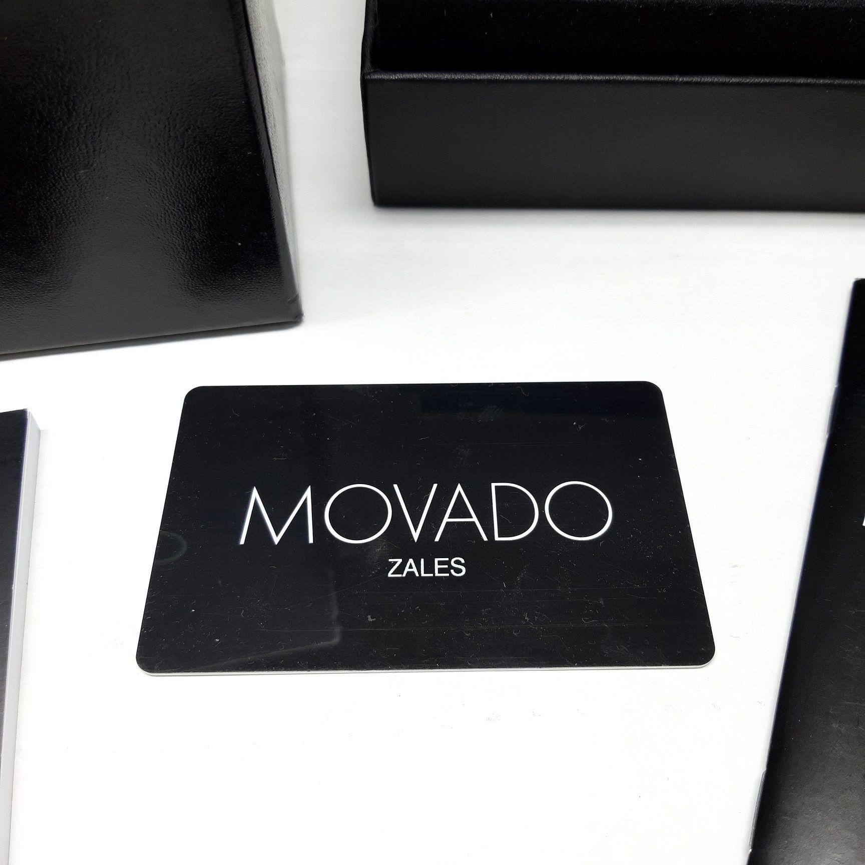Designer MOVADO Faceto Diamond Bezel and Diamond Dial Men's Watch with Box