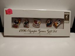 1996 OLYMPIC GAMES OFFICIAL PIN SET NEW IN BOX