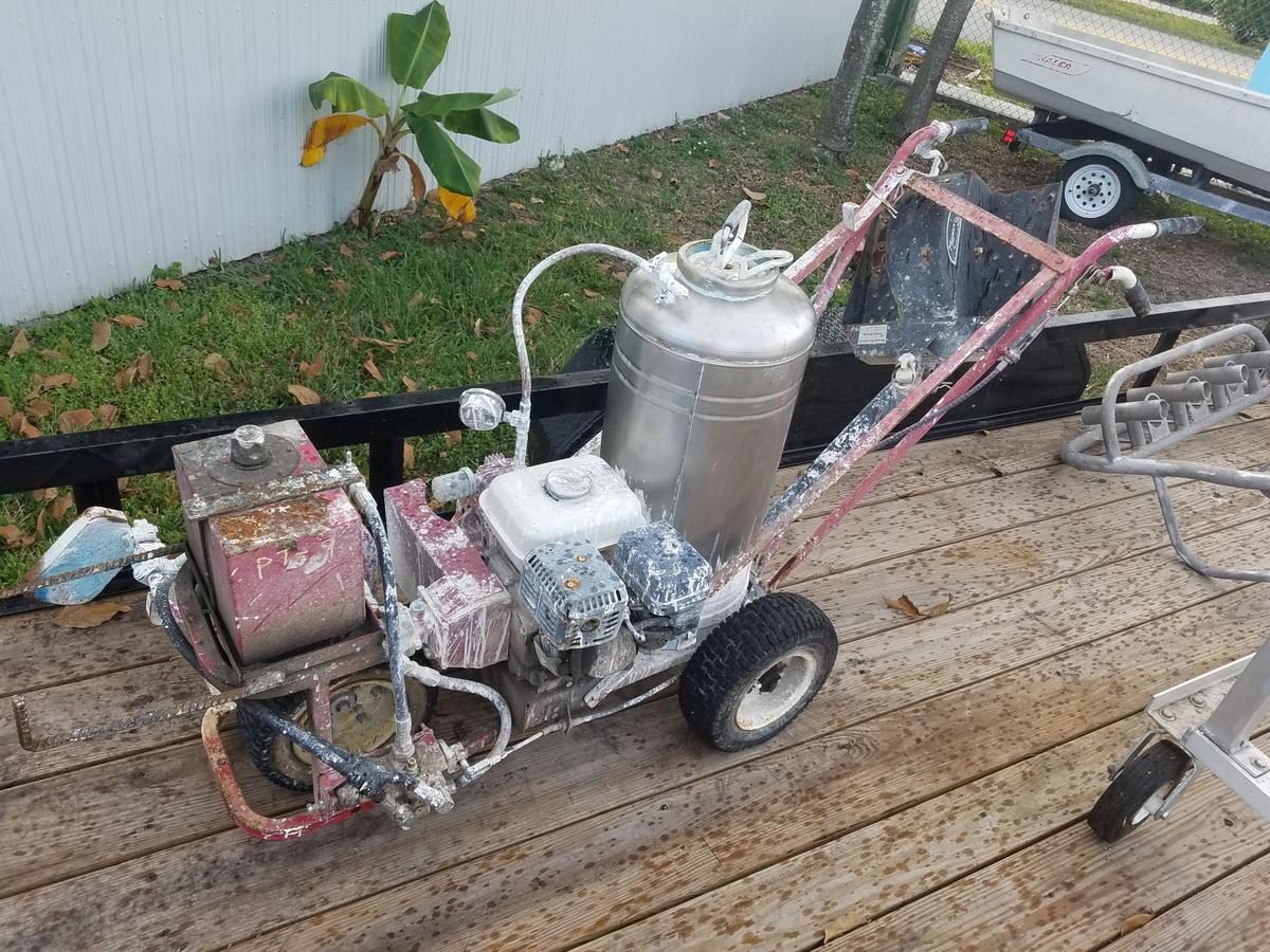 Walk Behind Gas Honda Engine Paint Striper