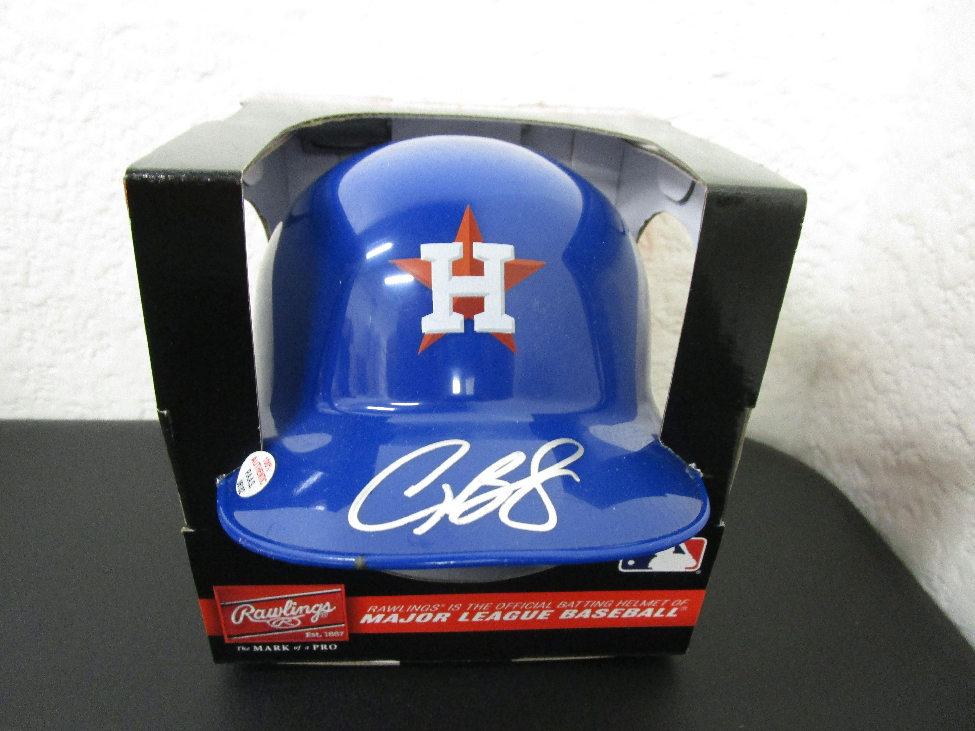 Alex Bregman of the Houston Astros signed autographed mini batting helmet PAAS COA 182