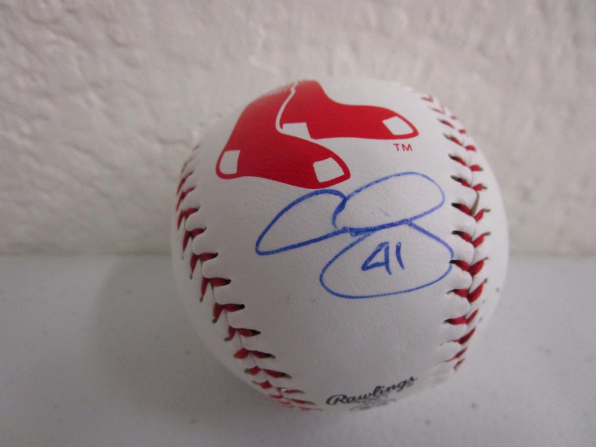 Chris Sale of the Boston Red Sox signed autographed logo baseball CA COA 284