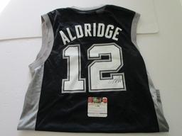 LaMarcus Aldridge, San Antonio Spurs, 7 Time All Star, Autographed Jersey w COA