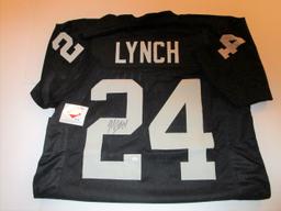 Marshawn Lynch, Oakland Raiders Running Back, Autographed Jersey w COA