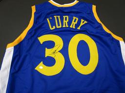 Steph Curry of the Golden State Warriors signed autographed basketball jersey PAAS COA 159