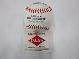 Jackie Bradley Jr of the Boston Red Sox signed autographed logo baseball PAAS COA 729