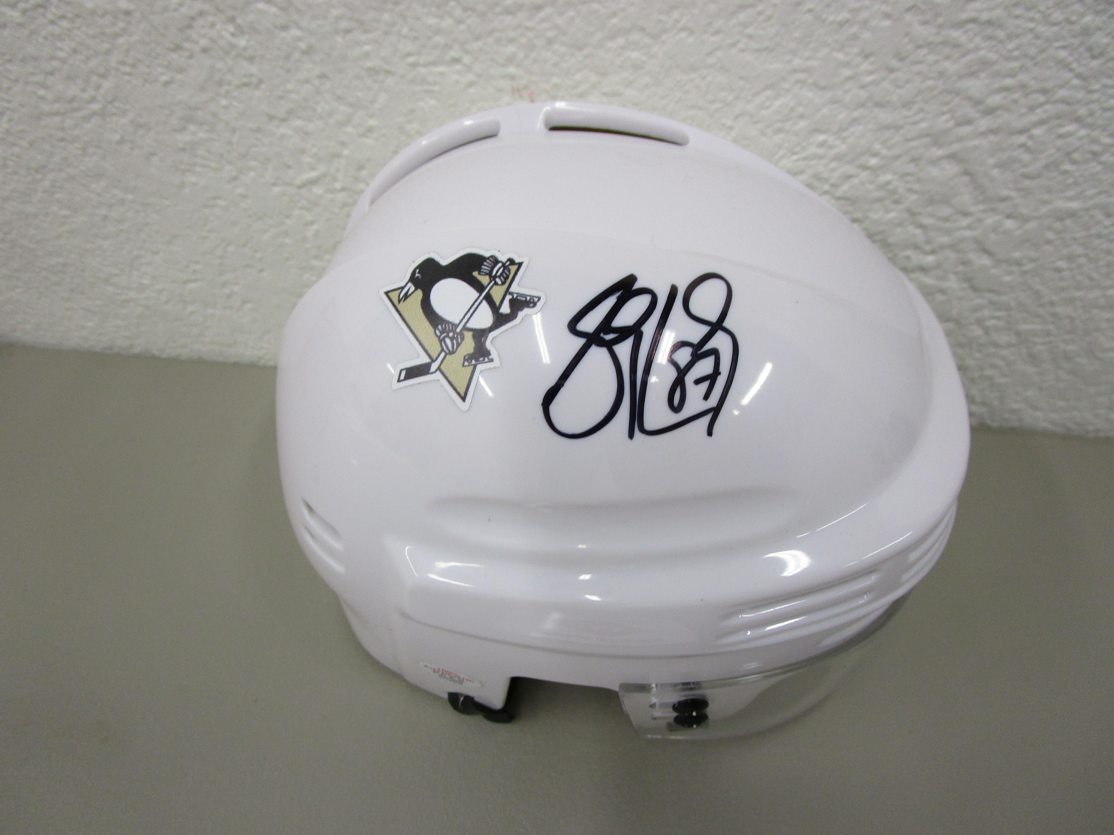 Sidney Crosby of the Pittsburgh Penguins signed autographed Hockey Helmet PAAS COA 286
