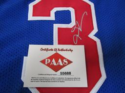 Allen Iverson of the Philadelphia 76ers signed autographed basketball jersey PAAS COA 688