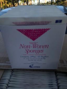 (60) Cases Sterile Non -Woven Sponges 50pkg/Box -30Box per case