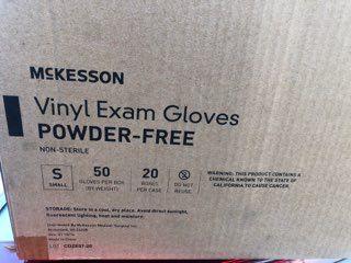 (200) Mckesson Vinyl Exam Gloves Powder Free