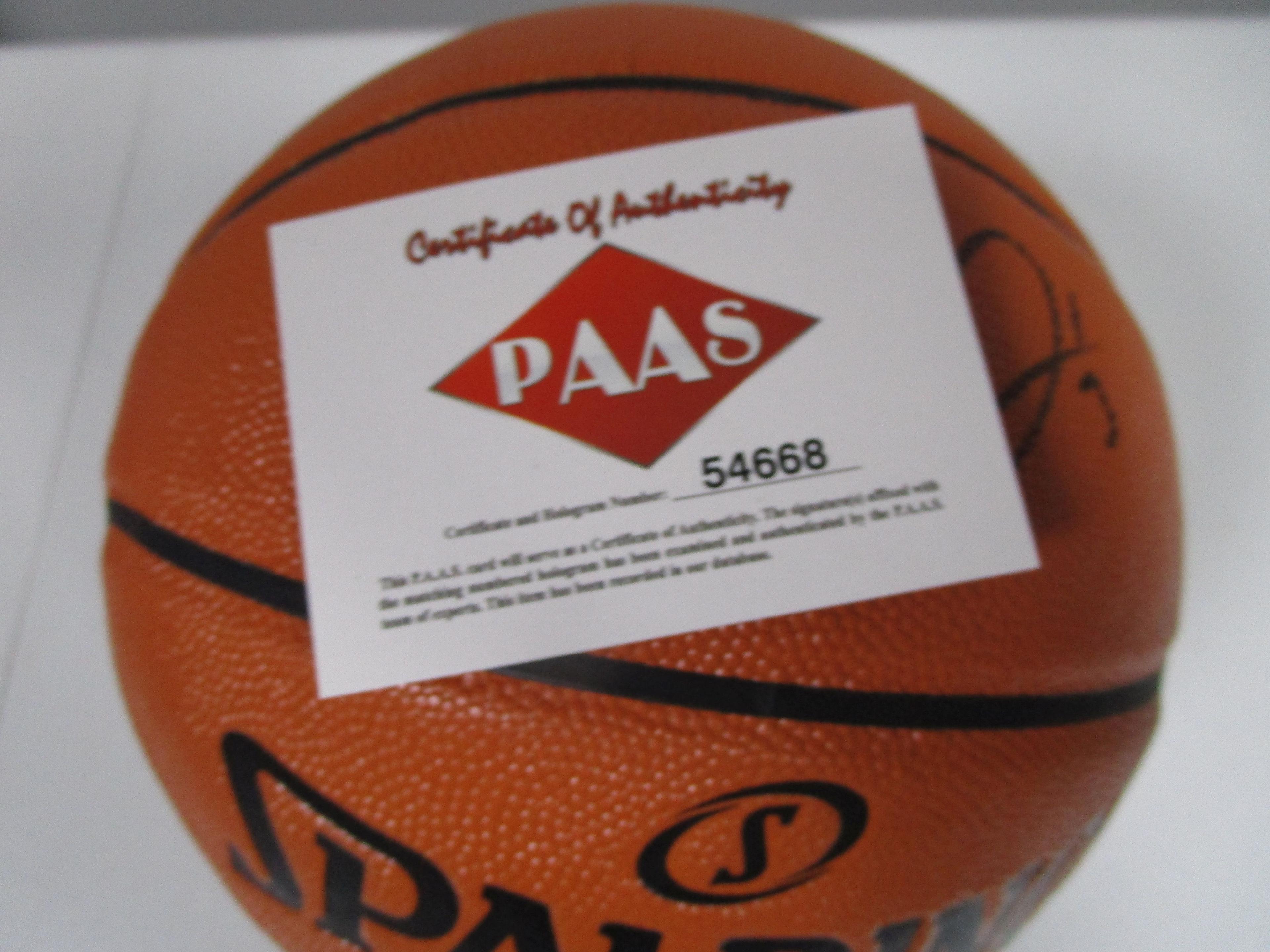 Anthony Davis of the LA Lakers signed autographed basketball PAAS COA 668