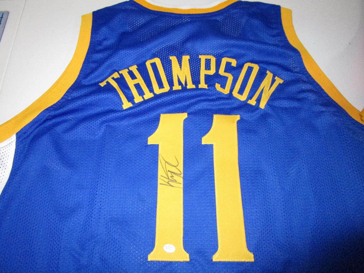 Klay Thompson of the Golden State Warriors signed autographed basketball jersey PAAS COA 217