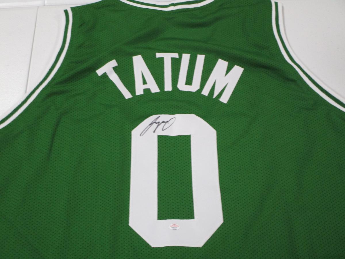 Jayson Tatum of the Boston Celtics signed autographed basketball jersey PAAS COA 036