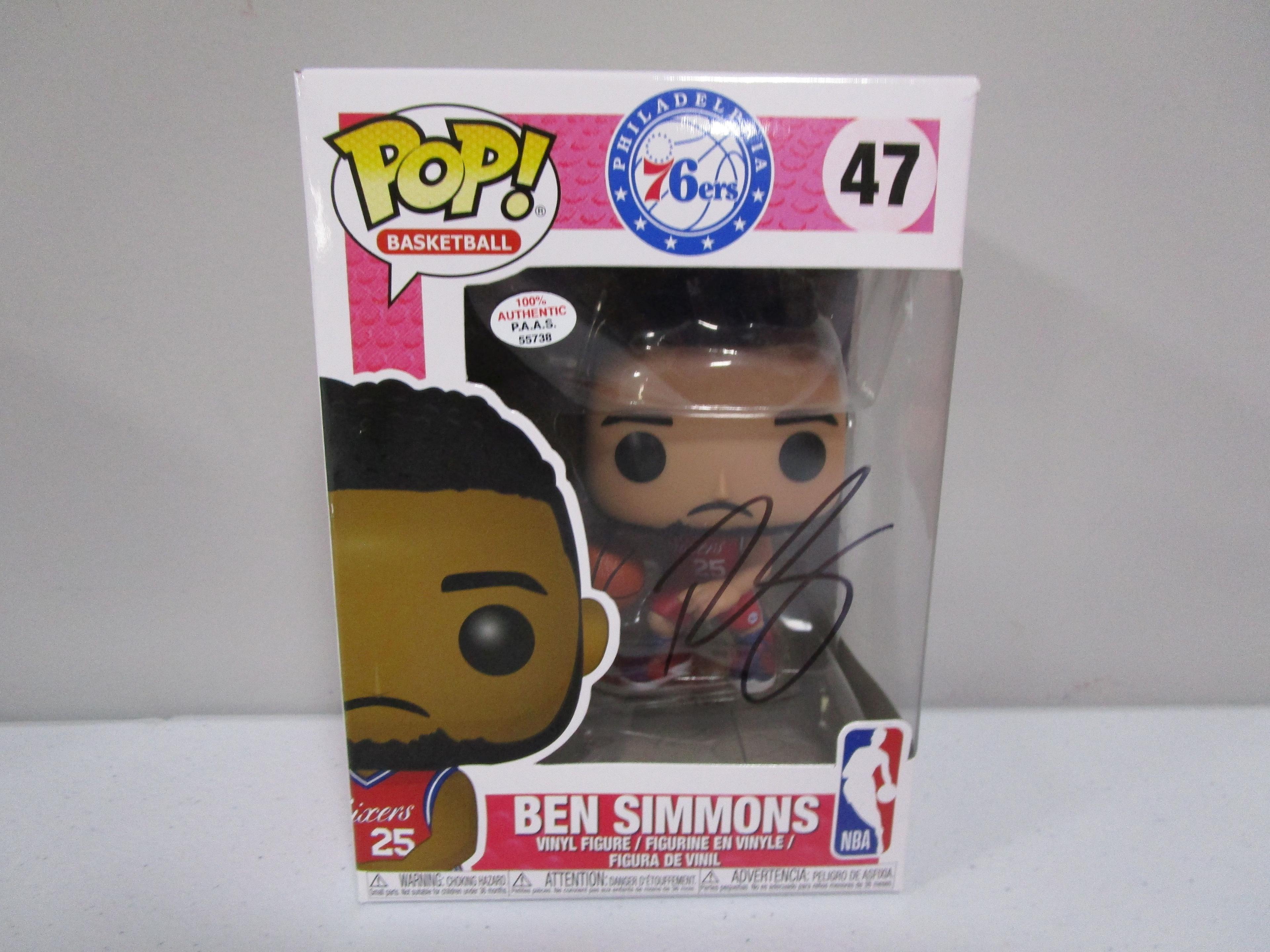 Ben Simmons of the Philadelphia 76ers signed autographed Funko Pop Figure PAAS COA 738