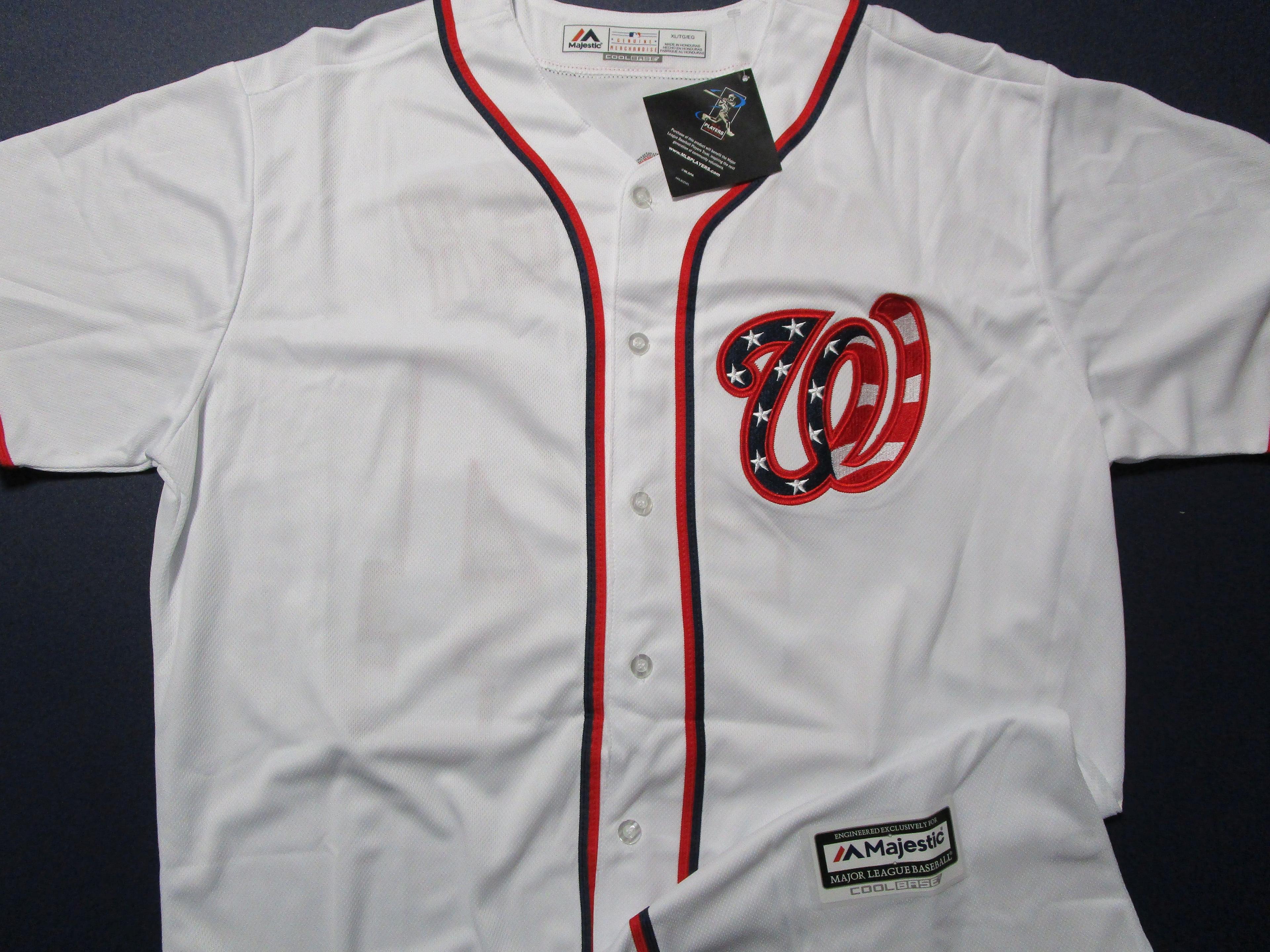 Bryce Harper of the Washington Nationals signed Stars & Stripes baseball jersey PAAS COA 841