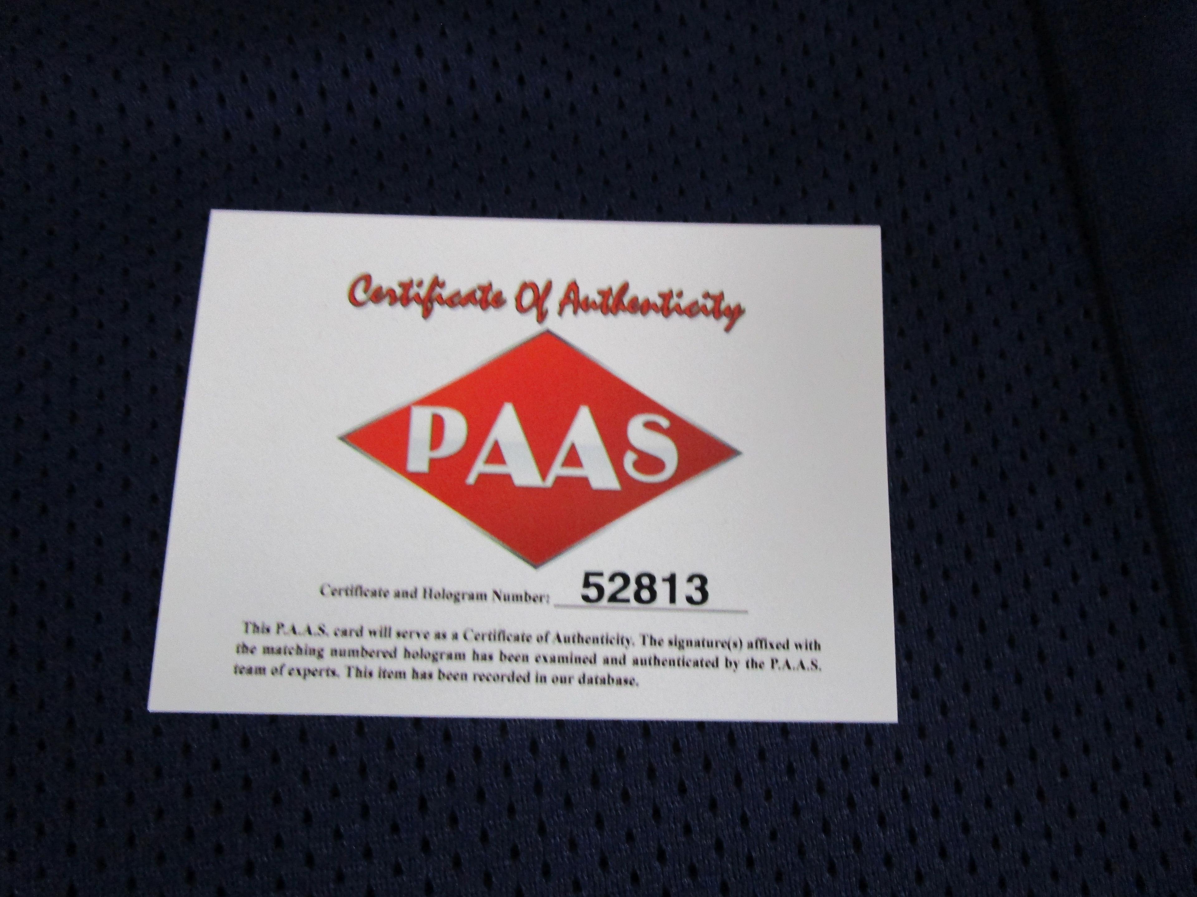 JJ Watt of the Houston Texans signed autographed football jersey PAAS COA 813