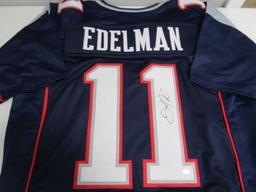 Julian Edelman of the New England Patriots signed autographed football jersey PAAS COA 368