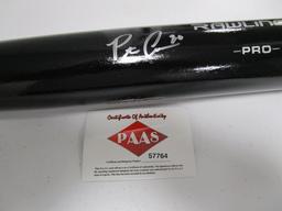 Pete Alonso of the New York Mets signed autographed baseball bat PAAS COA 764
