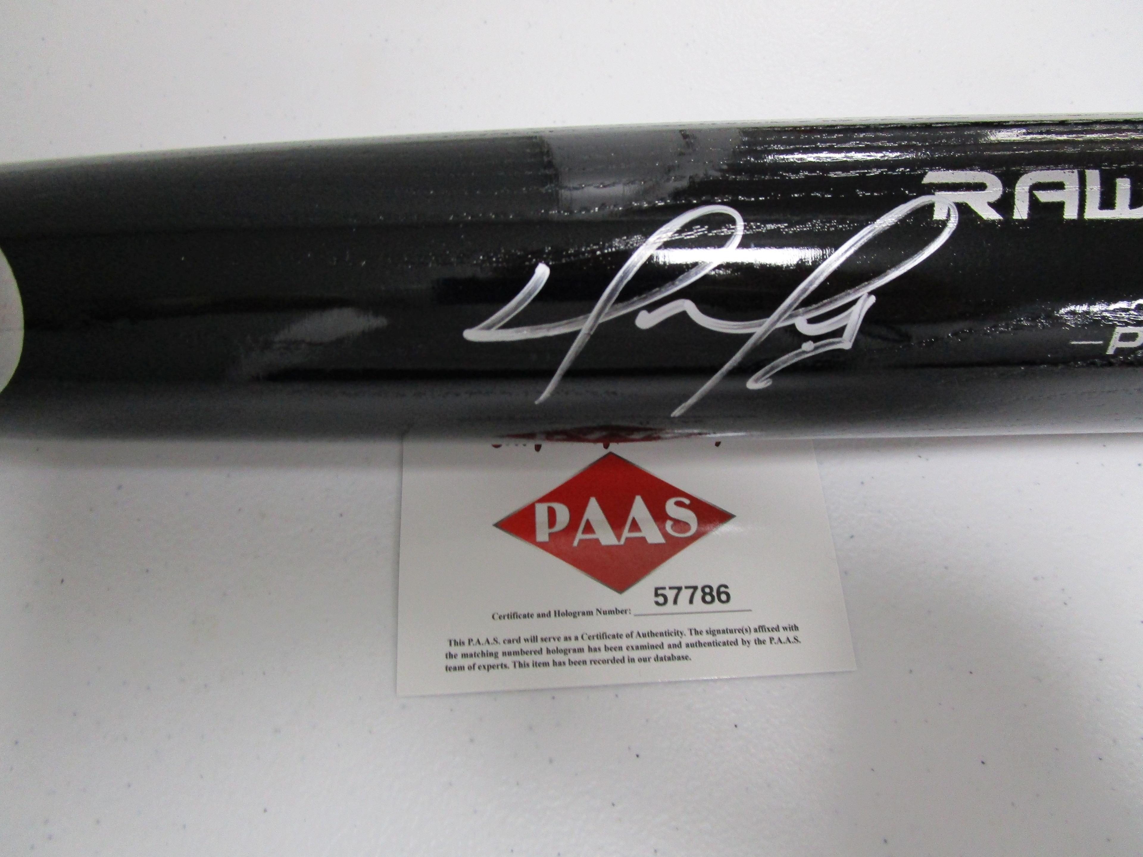 David Ortiz of the Boston Red Sox signed autographed baseball bat PAAS COA 786