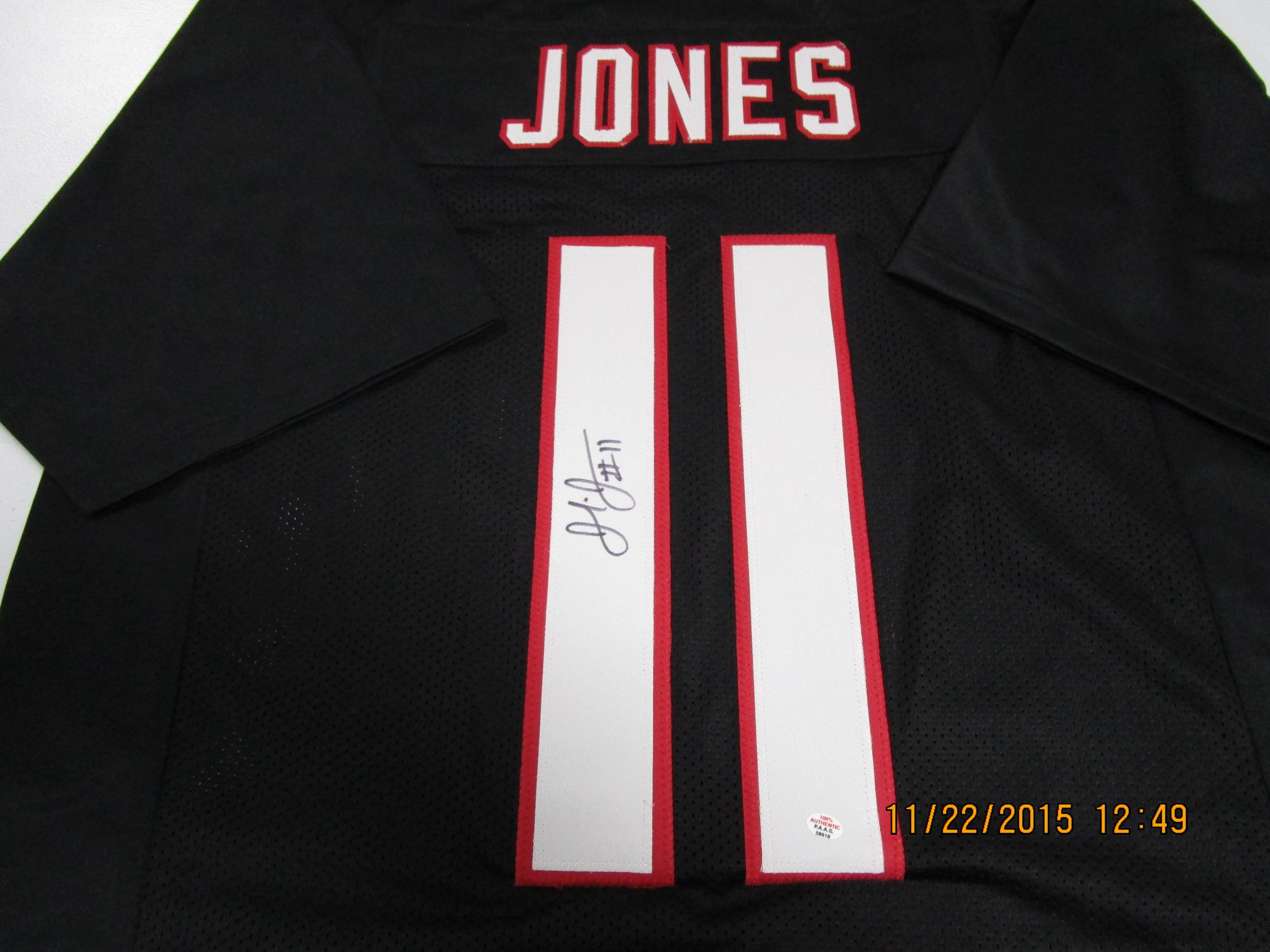 Julio Jones of the Atlanta Falcons signed autographed football jersey PAAS COA 619