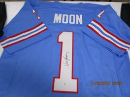 Warren Moon of the Houston Oilers signed autographed football jersey PAAS COA 163